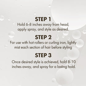 Enjoy thermal spray being used before curling for heat protection
