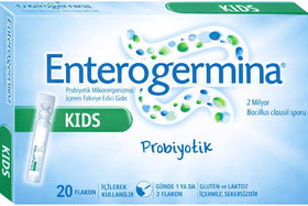 Generic EnterogerminaKids front packaging showing clear labeling and benefits