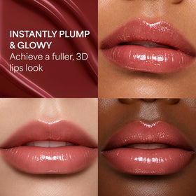ENTROPY MAKE UP glossy gel texture close-up highlighting high-shine hydration