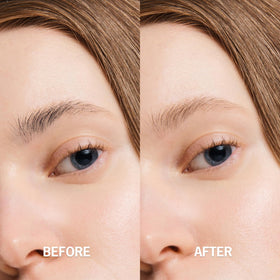 ENTROPY MAKE UP before and after brows illustrating natural fuller-looking result