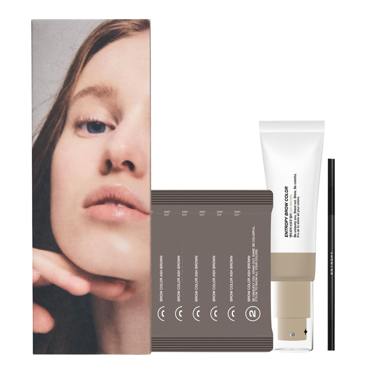 ENTROPY MAKE UP front packaging showing kit and clear benefits