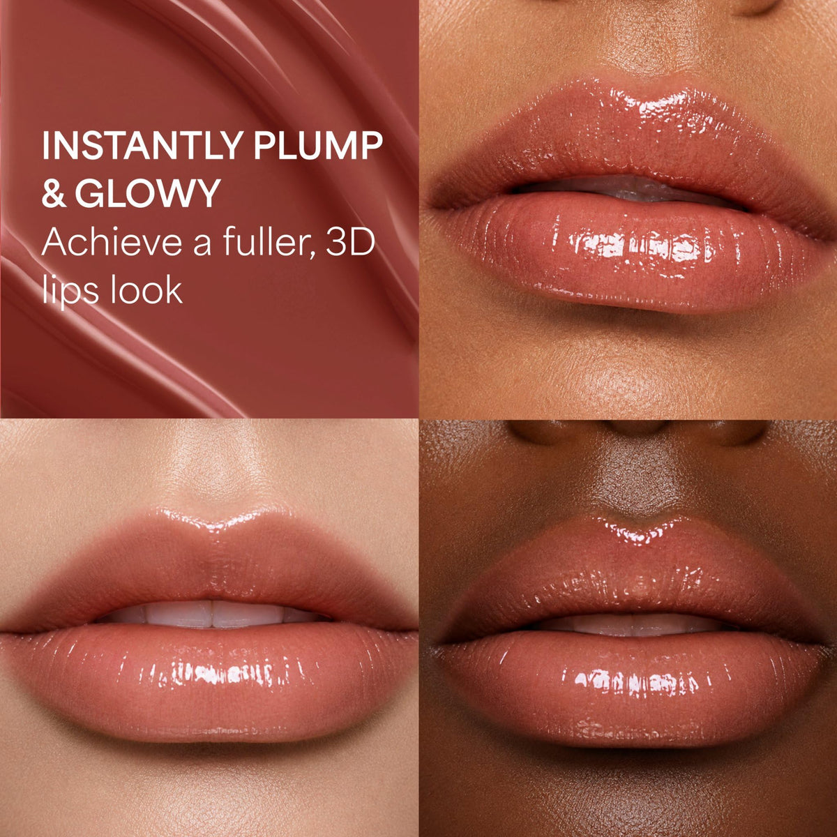 ENTROPY MAKE UP texture swipe reveals glossy gel finish for comfortable wear