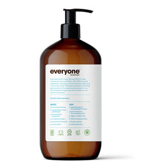 Person applying EO Everyone Lotion unscented to hands demonstrating lightweight hydration benefit