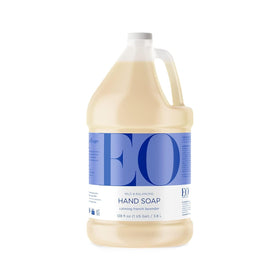 EO front label on 128 oz French Lavender refill showing product name and benefits
