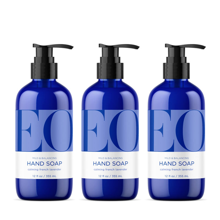 EO bottle front packaging showing label and lavender scent benefits