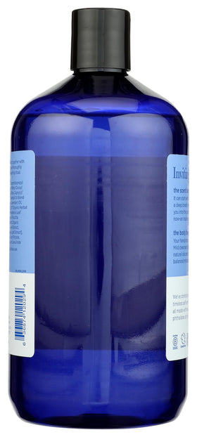EO being poured from the refill bottle into a dispenser for economical refills