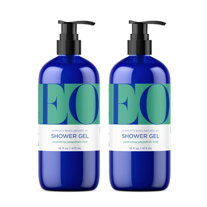 EO front packaging showing two 16 ounce bottles and fresh citrus benefit