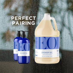 EO lavender size comparison in hand illustrating bottle scale and convenient refill benefit