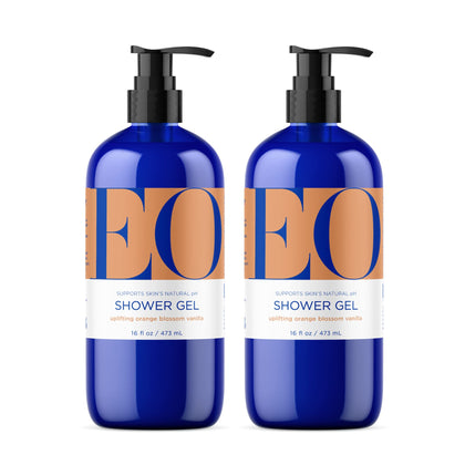 EO front packaging showing two 16 oz bottles and scent benefit