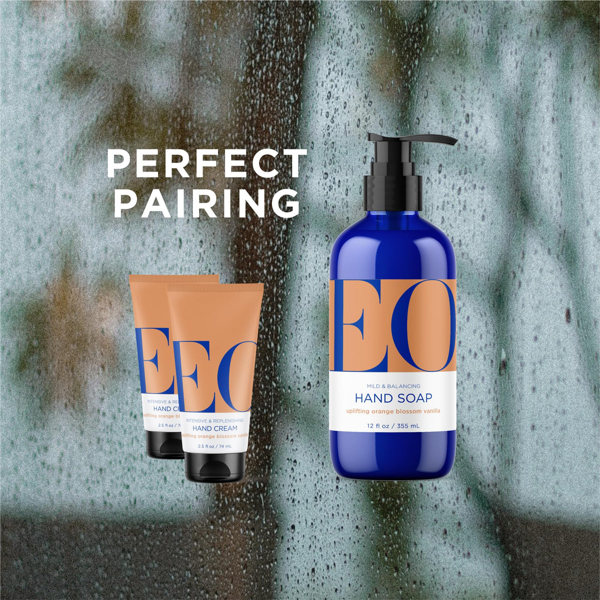 EO bottle on kitchen sink conveying fresh aromatic use