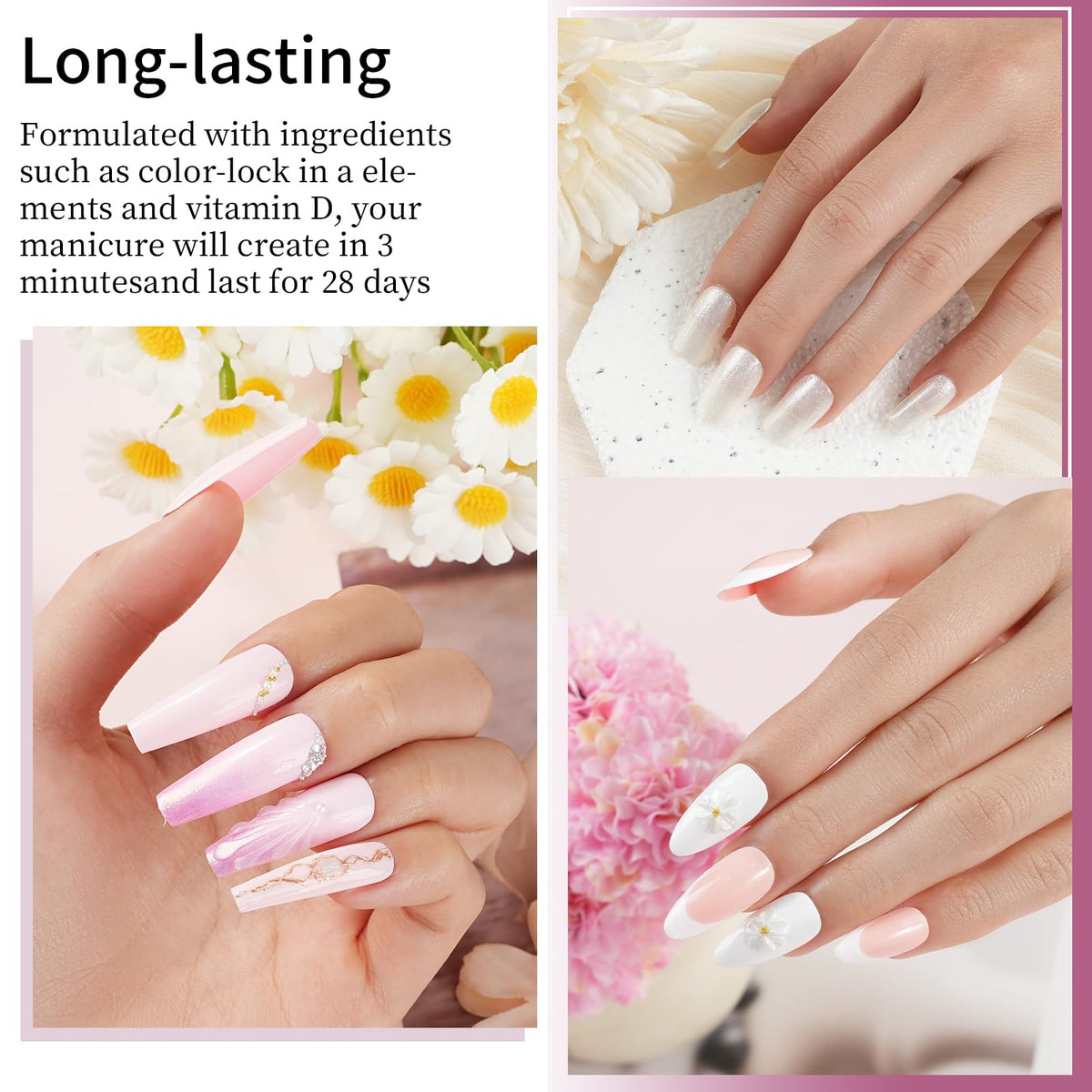 eodci nail art application in use on hand showing controlled brushwork and glossy finish