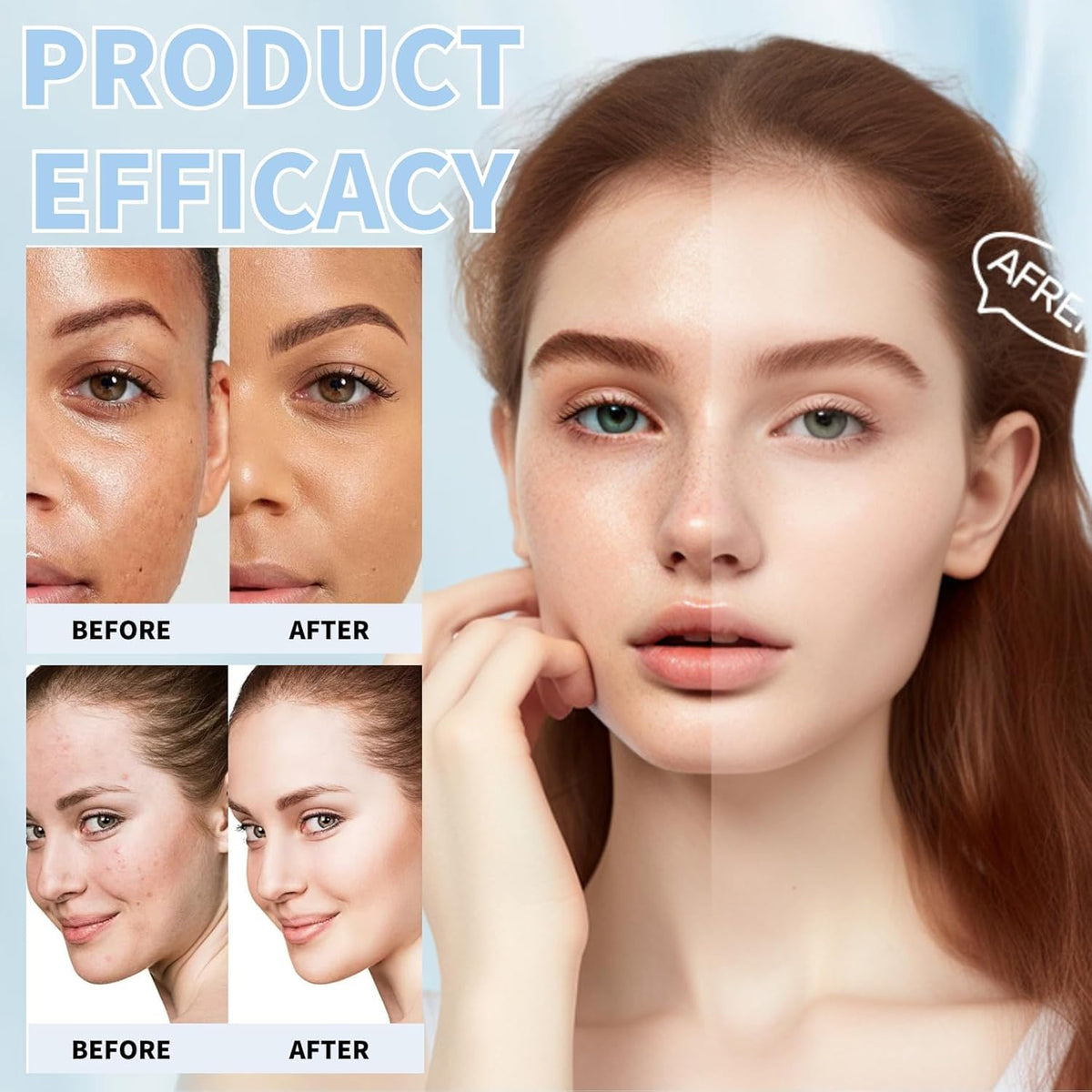 EONFAVE travel serum, eye cream and moisturizer trio displayed for on-the-go hydration