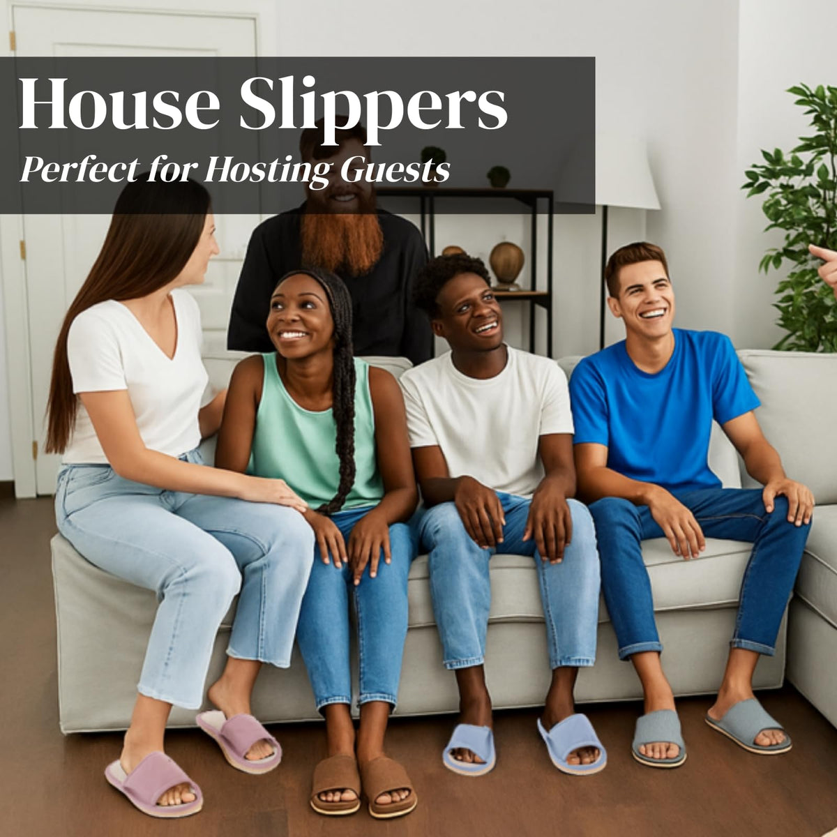 Eorbow color variety spread showing five colors for easy room coordination