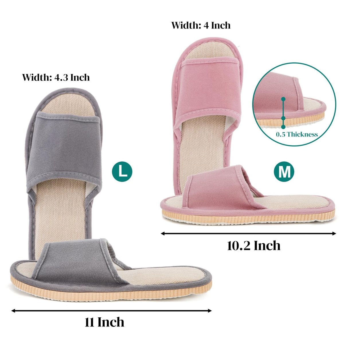 Eorbow front view pair demonstrating open-toe comfort and guest-ready style