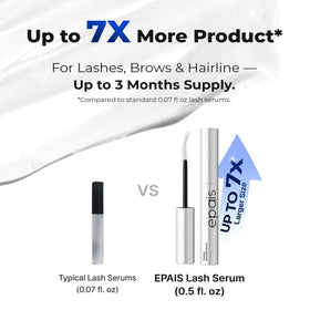 EPAIS curved brush coating lashes evenly to nourish and improve lash appearance