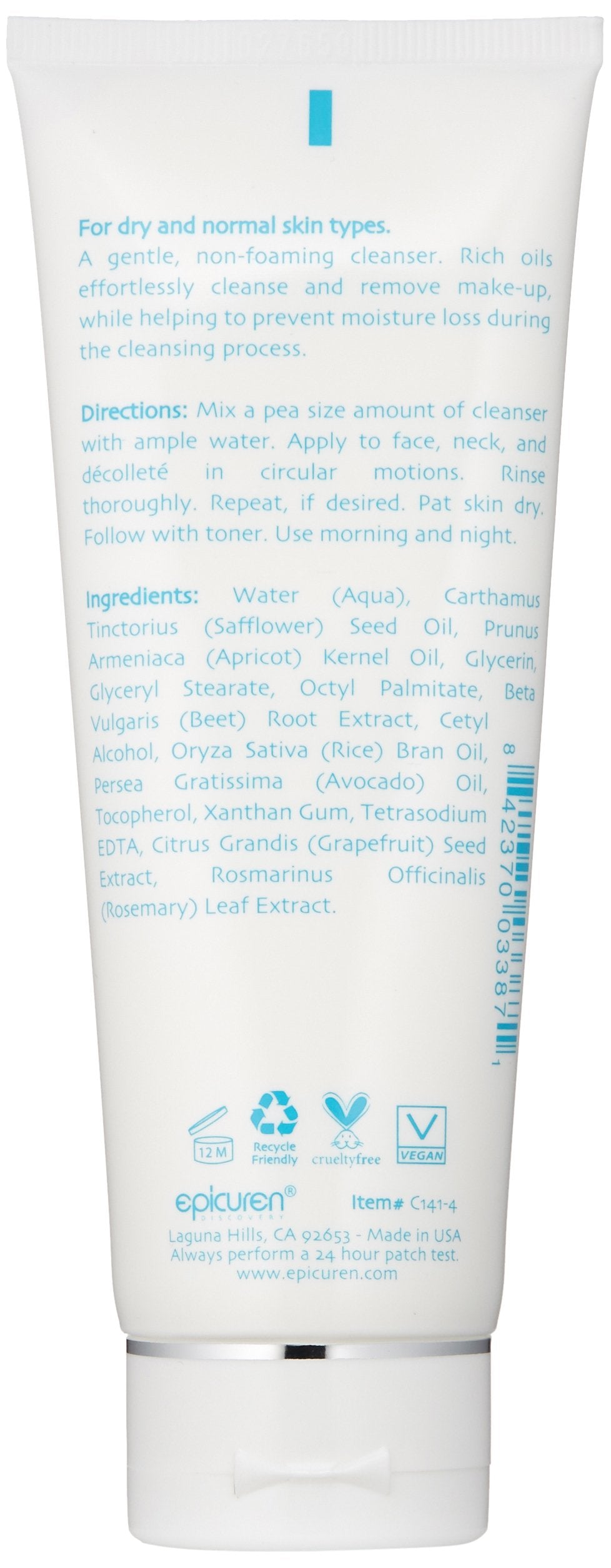 epicuren DISCOVERY cream texture close-up demonstrating rich oils for hydrated skin