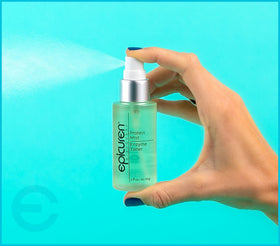 epicuren discovery mist on bathroom shelf showing daily routine convenience