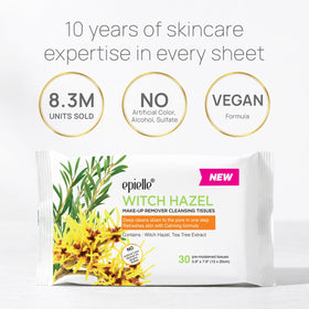 Epielle close-up of wipe fibers highlighting texture that traps dirt and removes makeup gently
