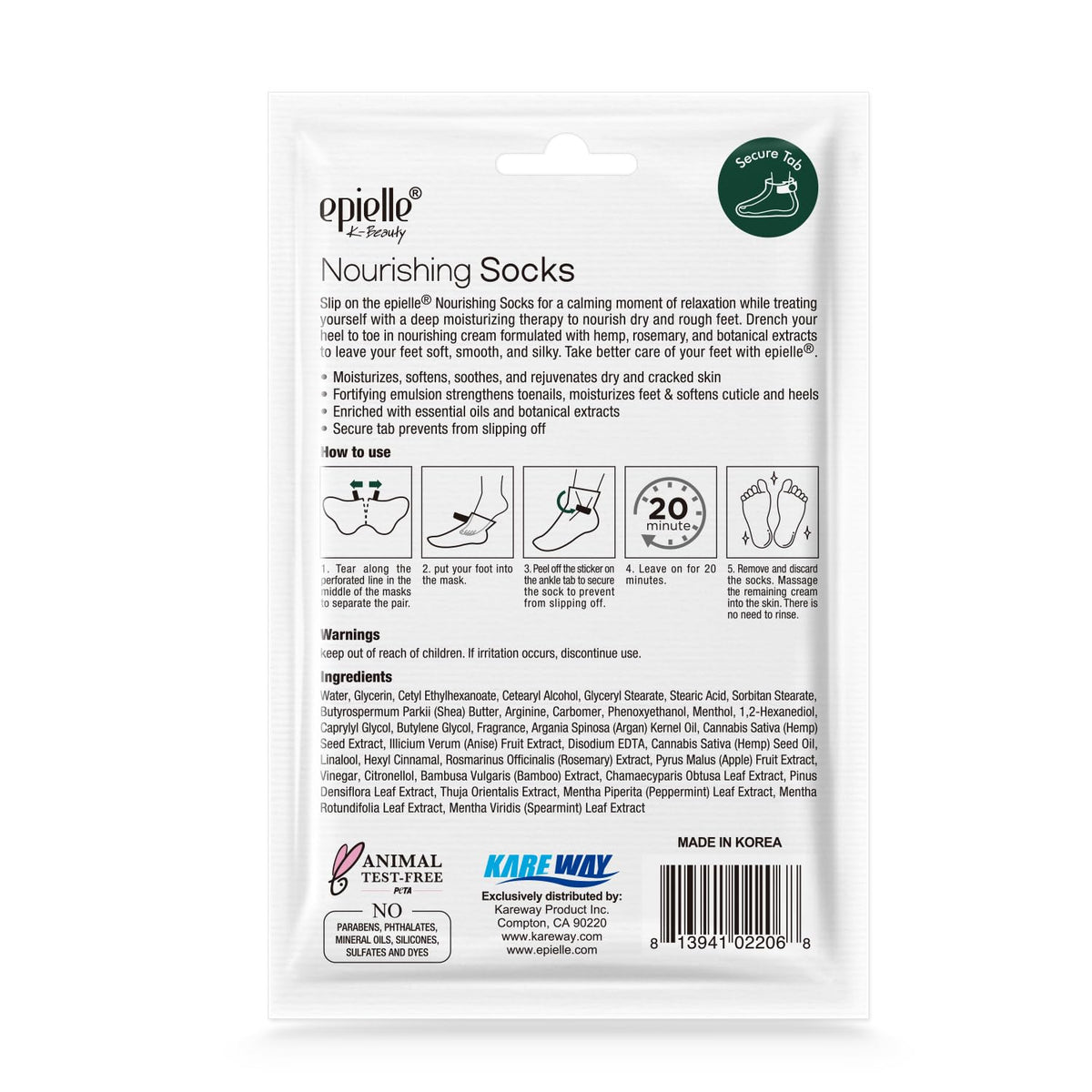 Epielle six pairs laid out to show single-use packaging and convenient supply