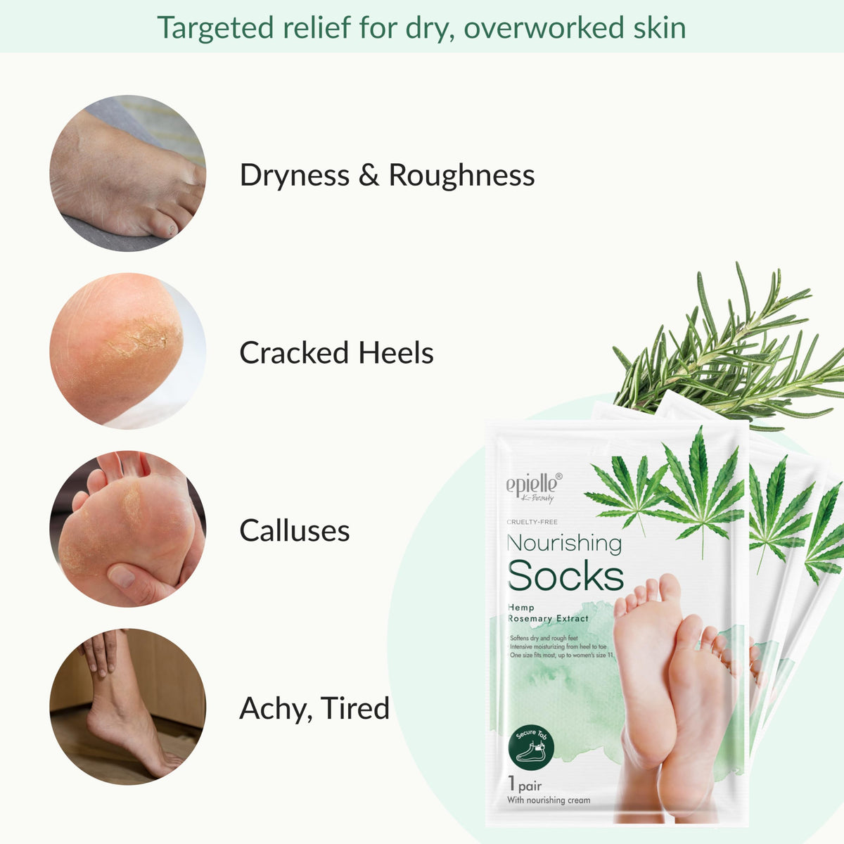 Epielle socks worn on feet demonstrating comfortable wear during daily tasks