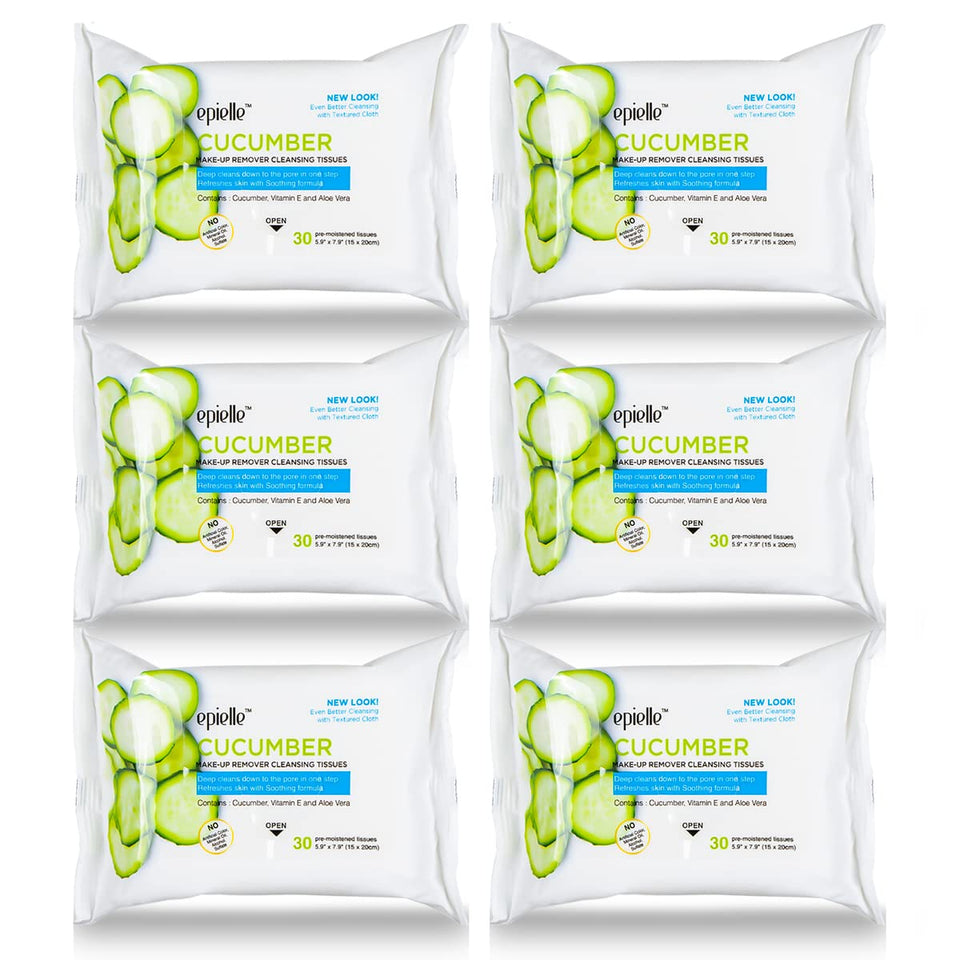 Epielle front pack showing brand and cucumber benefits for gentle cleansing