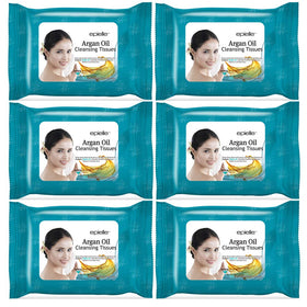 Epielle front packaging showing argan wipes and quantity benefit