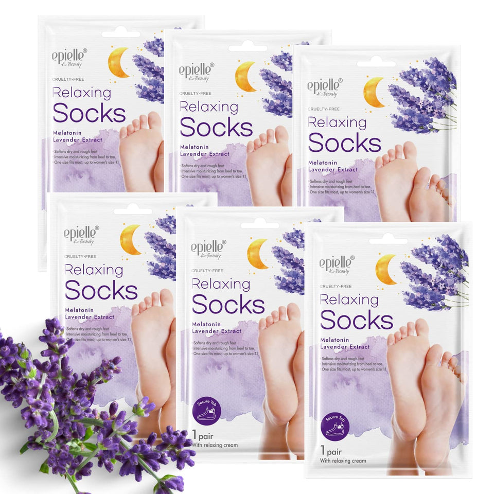 Epielle front packaging showing six pairs and calming branding benefits