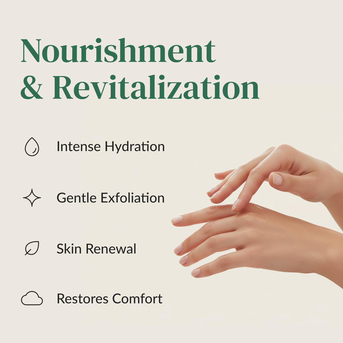 Epielle gloves in use on hands demonstrating easy at-home treatment
