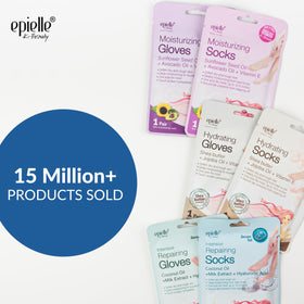 Epielle close-up of sock texture highlighting thorough serum delivery