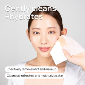 Epielle wipe removing waterproof mascara from eyelid for gentleness benefit