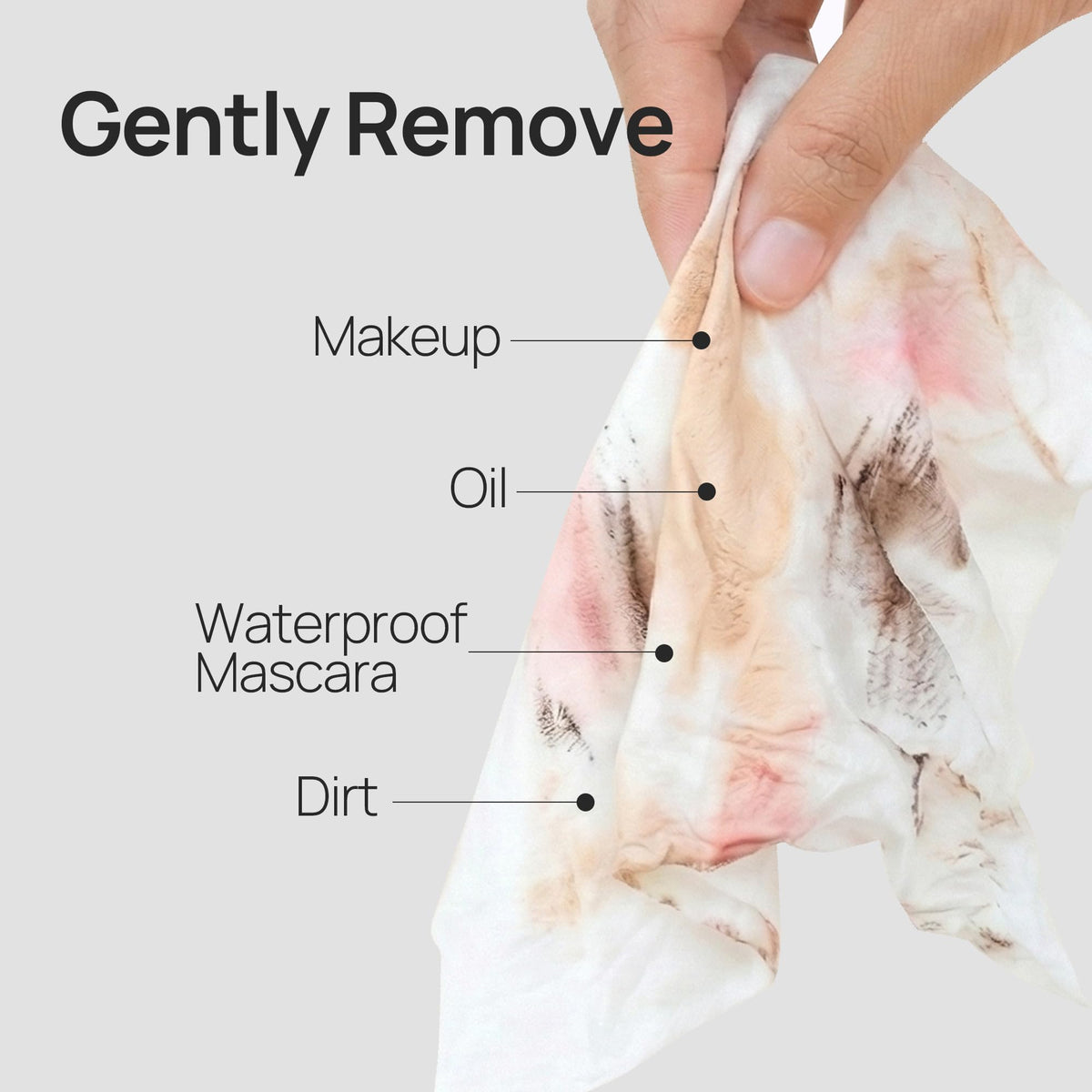 Epielle wipes held in hand showing scale and portability benefit
