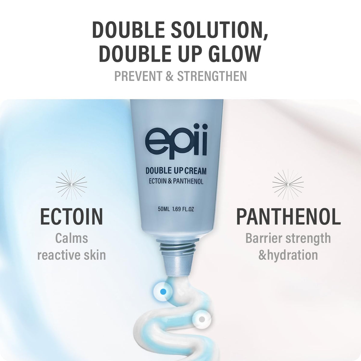 epii cream texture close-up displaying smooth consistency for quick absorption benefit