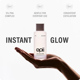 epii bottle close-up highlighting cap and clear watery-gel texture benefits