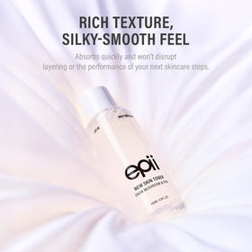 epii in-hand application demonstrating gentle toner use and fast absorption