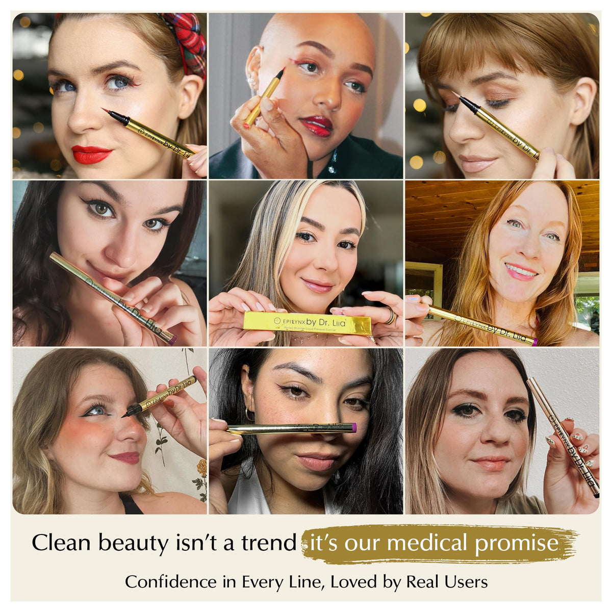 EPILYNX ingredient and cruelty-free label highlighting gentle formula