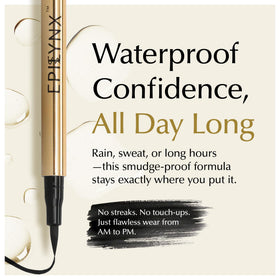 EPILYNX ink line swipe showing rich black pigment payoff