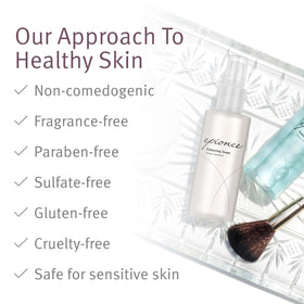 Cotton pad soaked with Epionce toner removing residue effectively