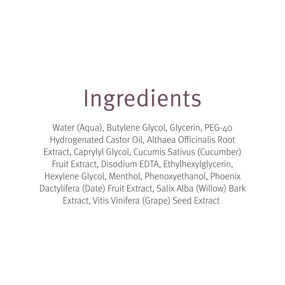 Ingredient label close-up on Epionce bottle highlighting clean formula