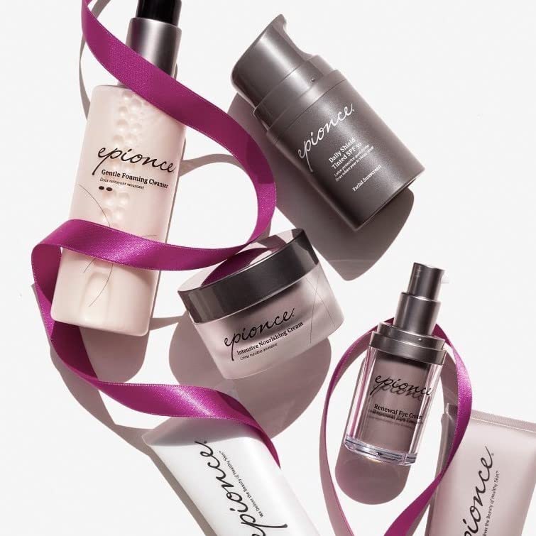 Epionce bottle beside toner illustrating a complete prep step