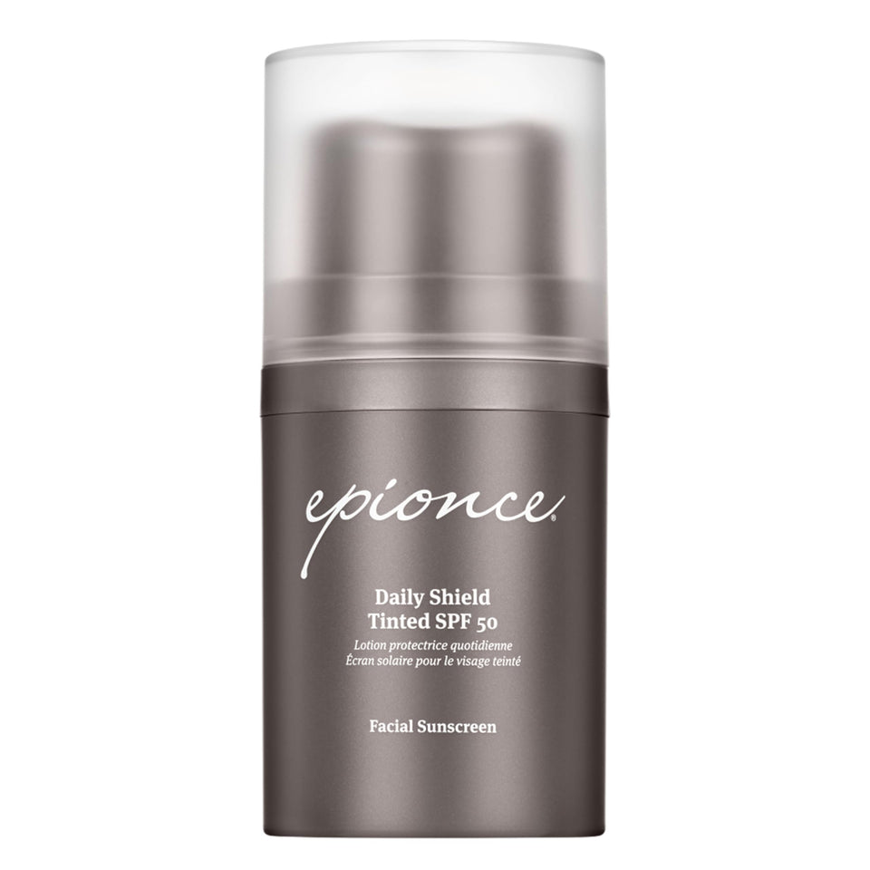Epionce front packaging showing product and SPF 50 protection benefit