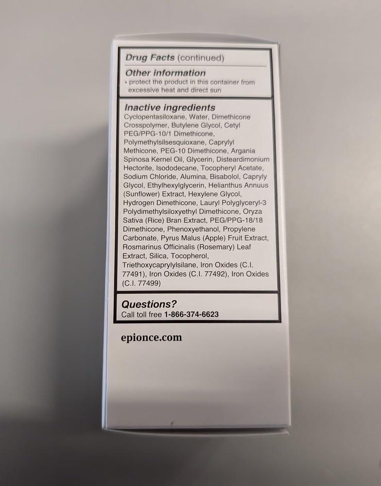 Epionce water droplets on skin demonstrating water-resistant protection benefit
