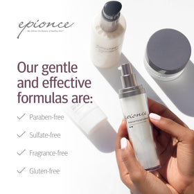 Epionce dispenser detail highlighting controlled application and convenience