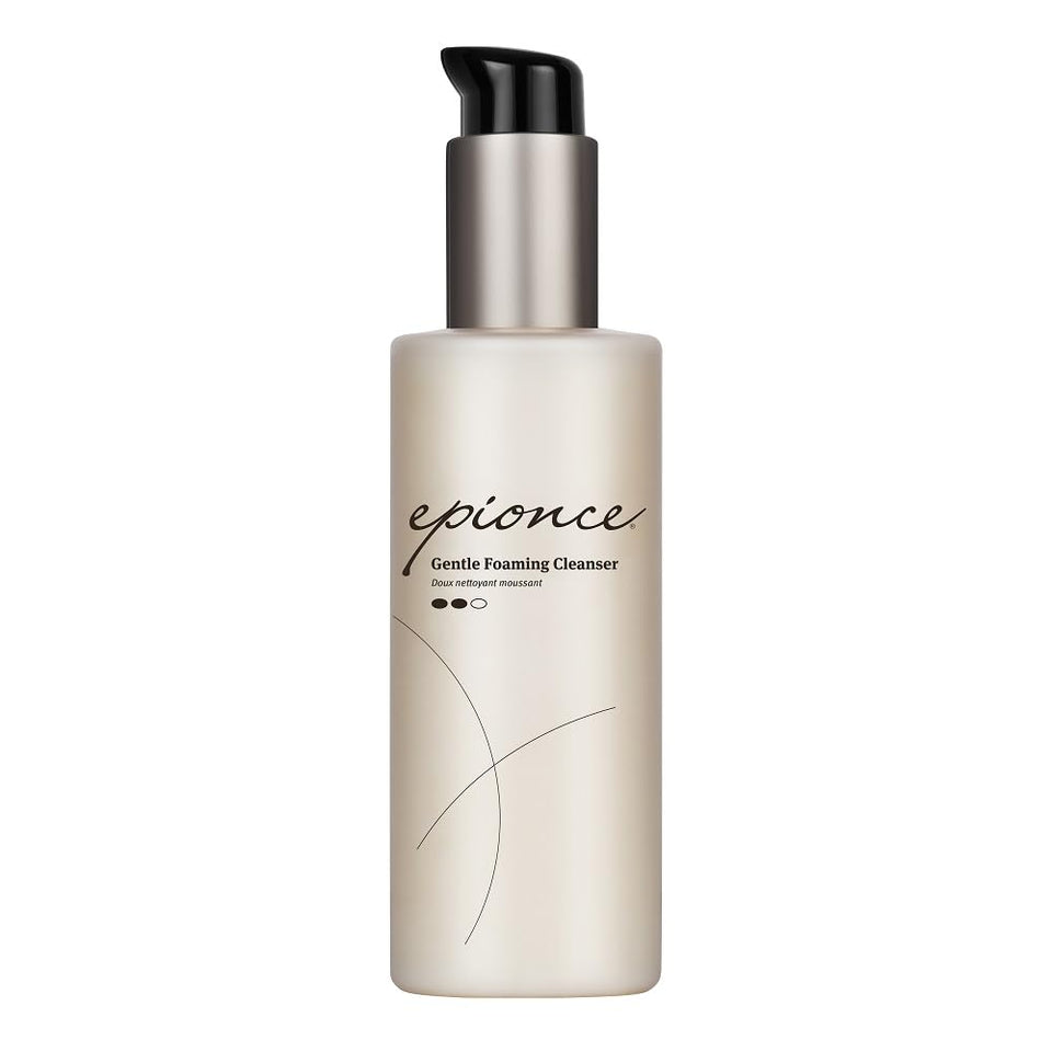 Epionce front packaging showing cleanser bottle and brand clarity