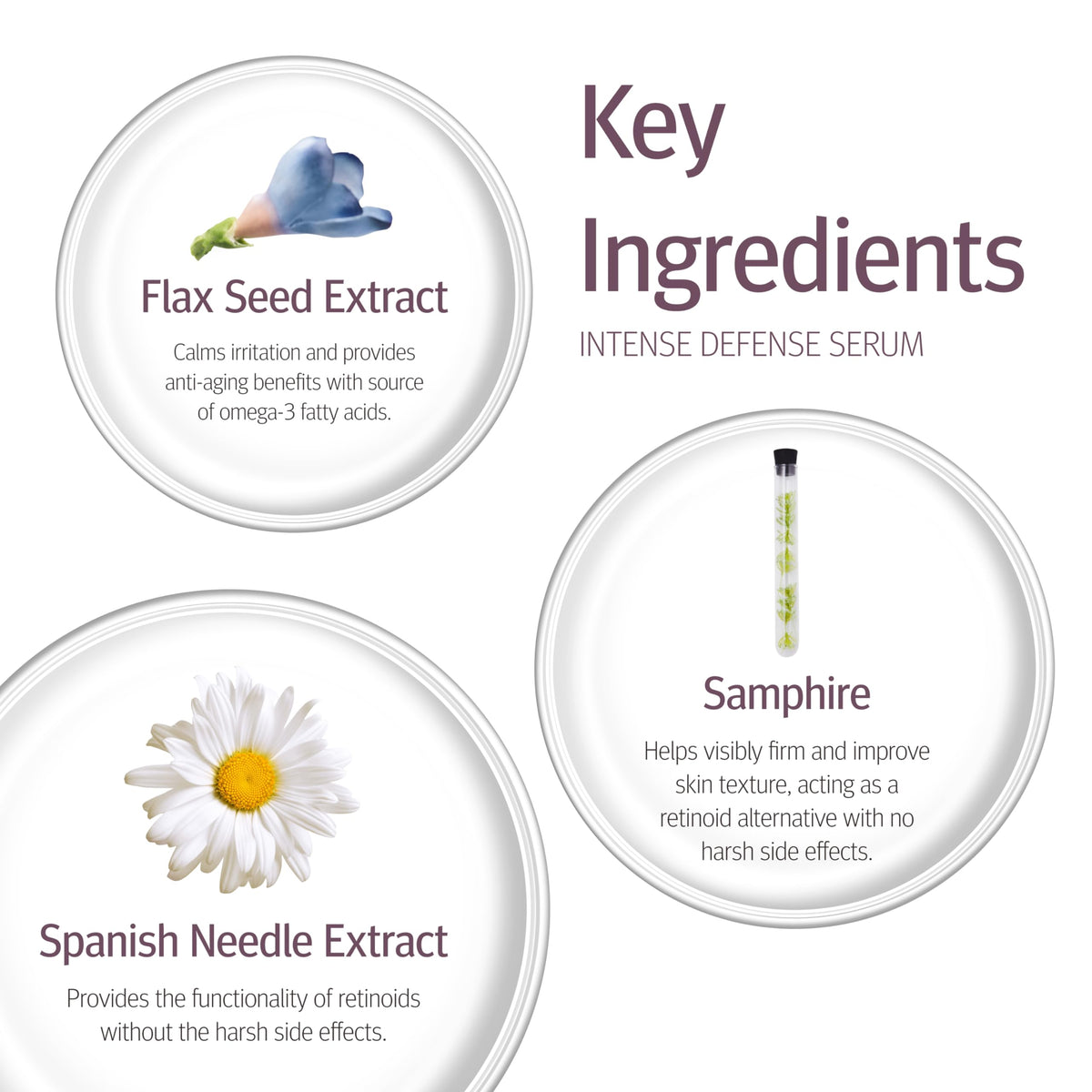Epionce label ingredients closeup, clarifies botanical vitamin blend