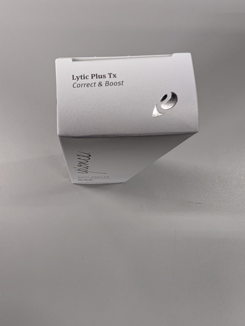 Epionce Lytic Tx on bathroom shelf indicating daily skincare integration