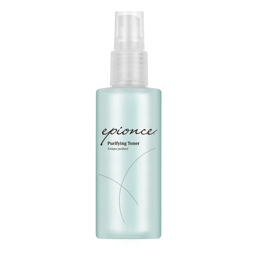 Epionce front bottle showing purifying toner packaging and benefits