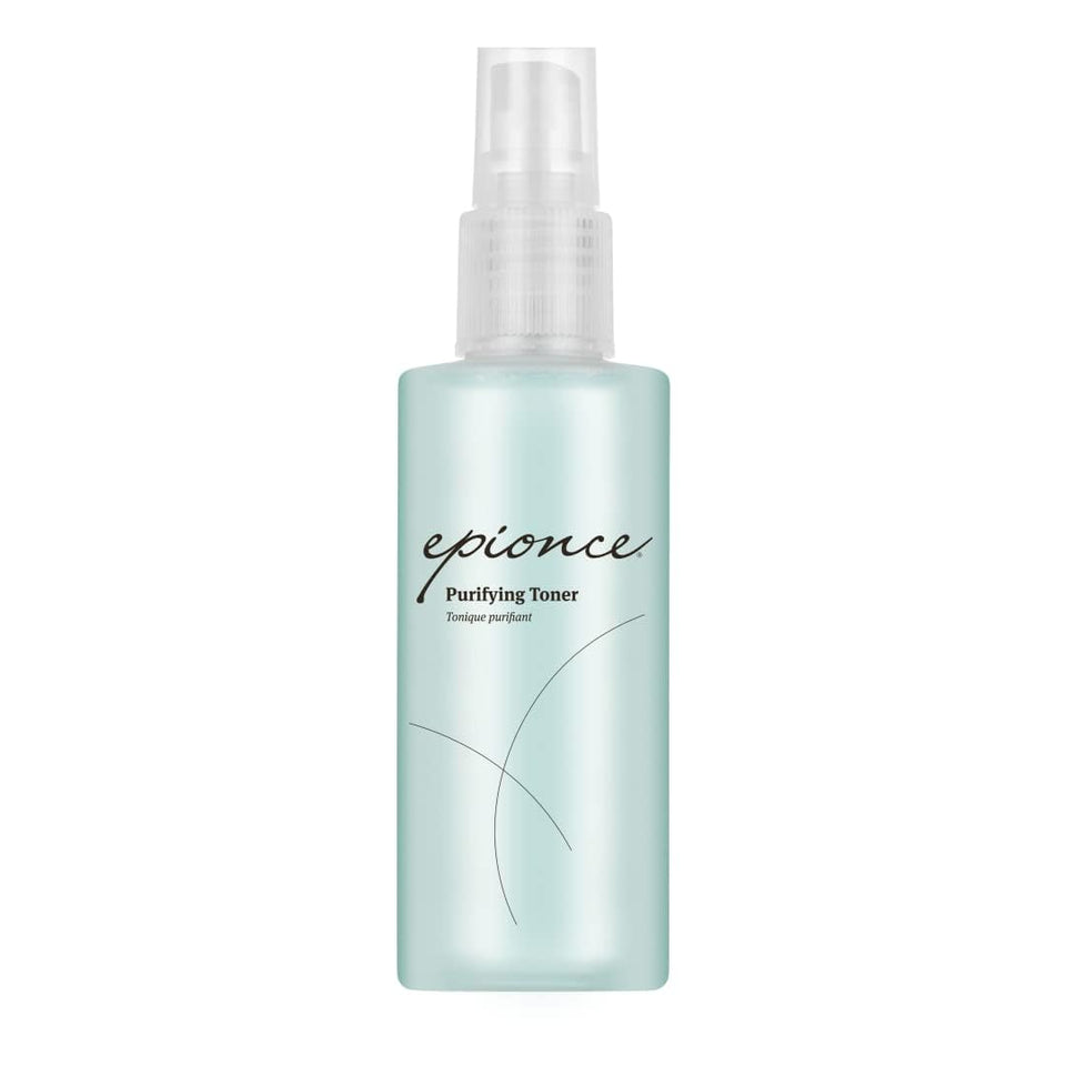 Epionce front bottle showing purifying toner packaging and benefits