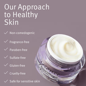 Epionce jar on vanity showing everyday skincare routine convenience