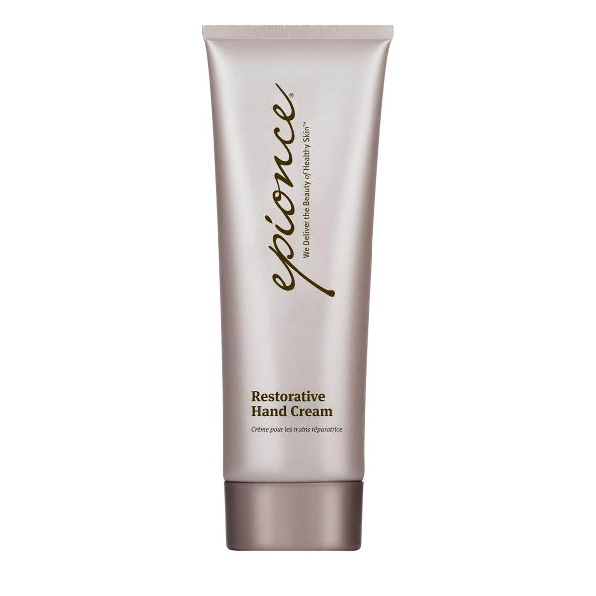 Epionce front packaging showing hand cream tube and clear benefit