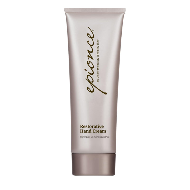 Epionce front packaging showing hand cream tube and clear benefit